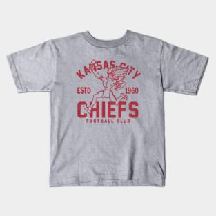 Kansas City Chiefs Retro 1 by Buck Tee Kids T-Shirt